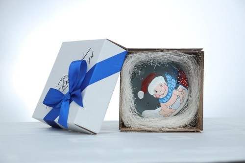 bombka bobas z napisem dla dziecka