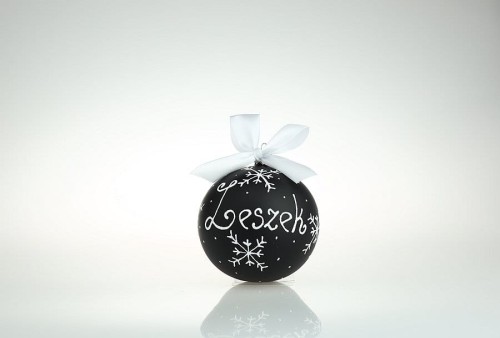 bombka z imieniem czarna