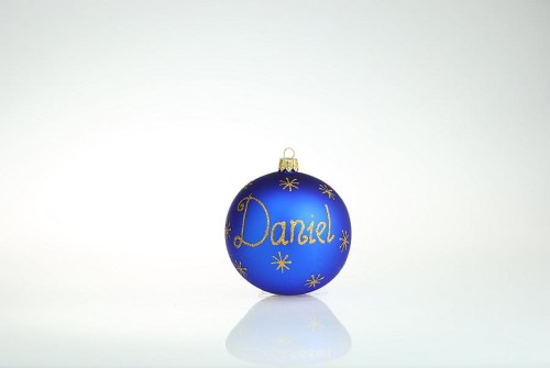 bombka z imieniem niebieska