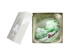 Bombka zielona 15 cm na prezent LAMPION - domek wz1314/1
